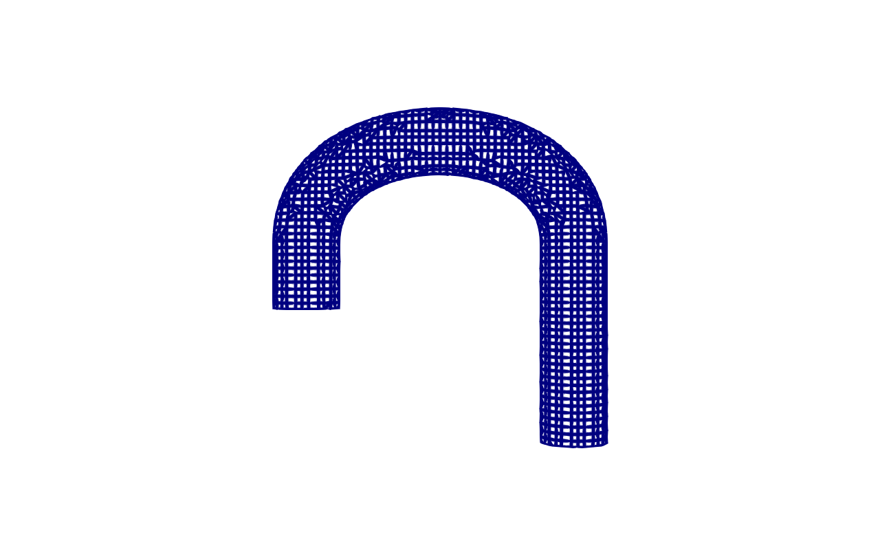 U-bend mesh overview